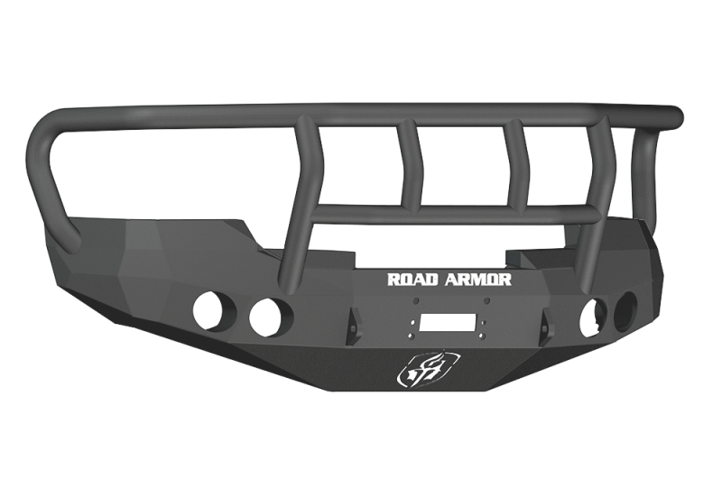 GMC 1500 Front Bumper - Road Armor - Stealth Winch Bumper w/Titan II Guard - Tex Blk - `08-`13 GMC 1500 Front Bumper - Road Armor - Stealth Winch Bumper w/Titan II Guard - Tex Blk - `08-`13